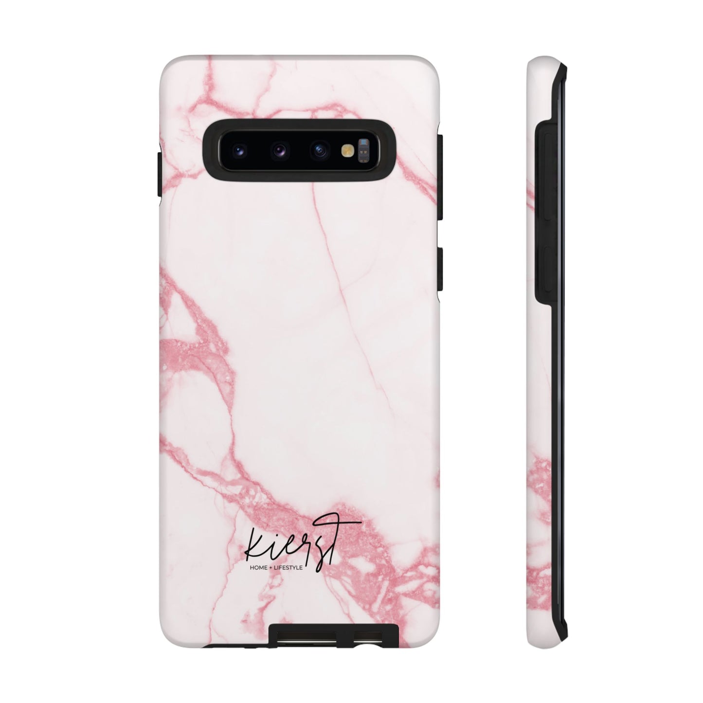 Pink & White Marble Samsung Galaxy Phone Case | Feminine, Polished, and Quietly Bold