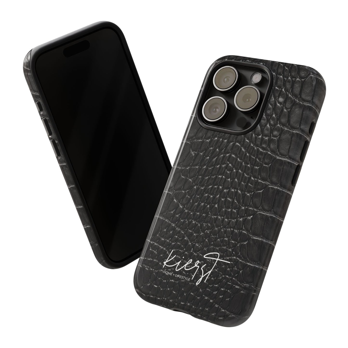 Black Alligator Print iPhone Case | Minimalist Edge Meets Everyday Function