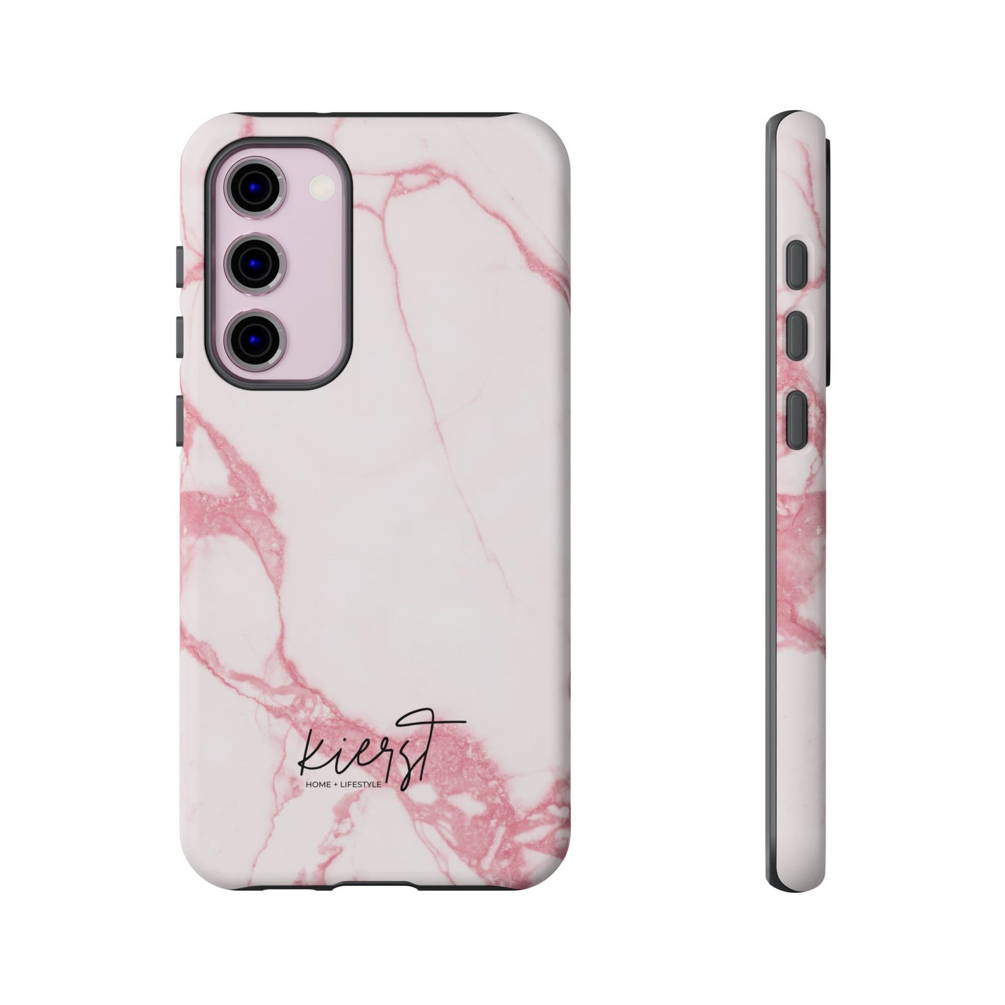 Pink & White Marble Samsung Galaxy Phone Case | Feminine, Polished, and Quietly Bold