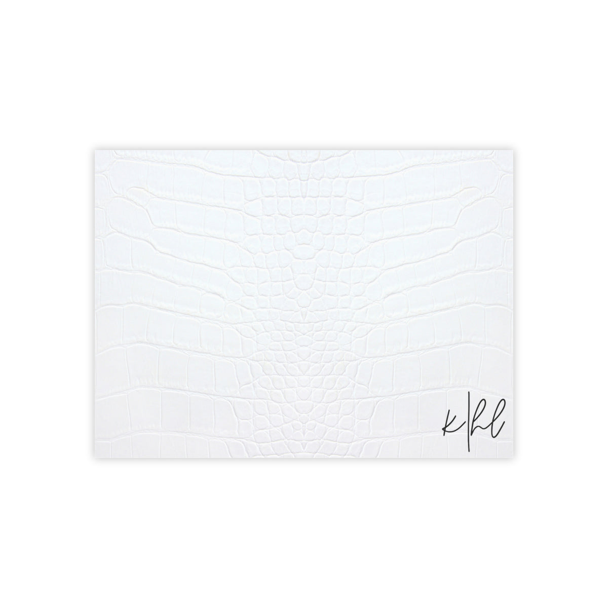 White Alligator Post-it® Note Pad