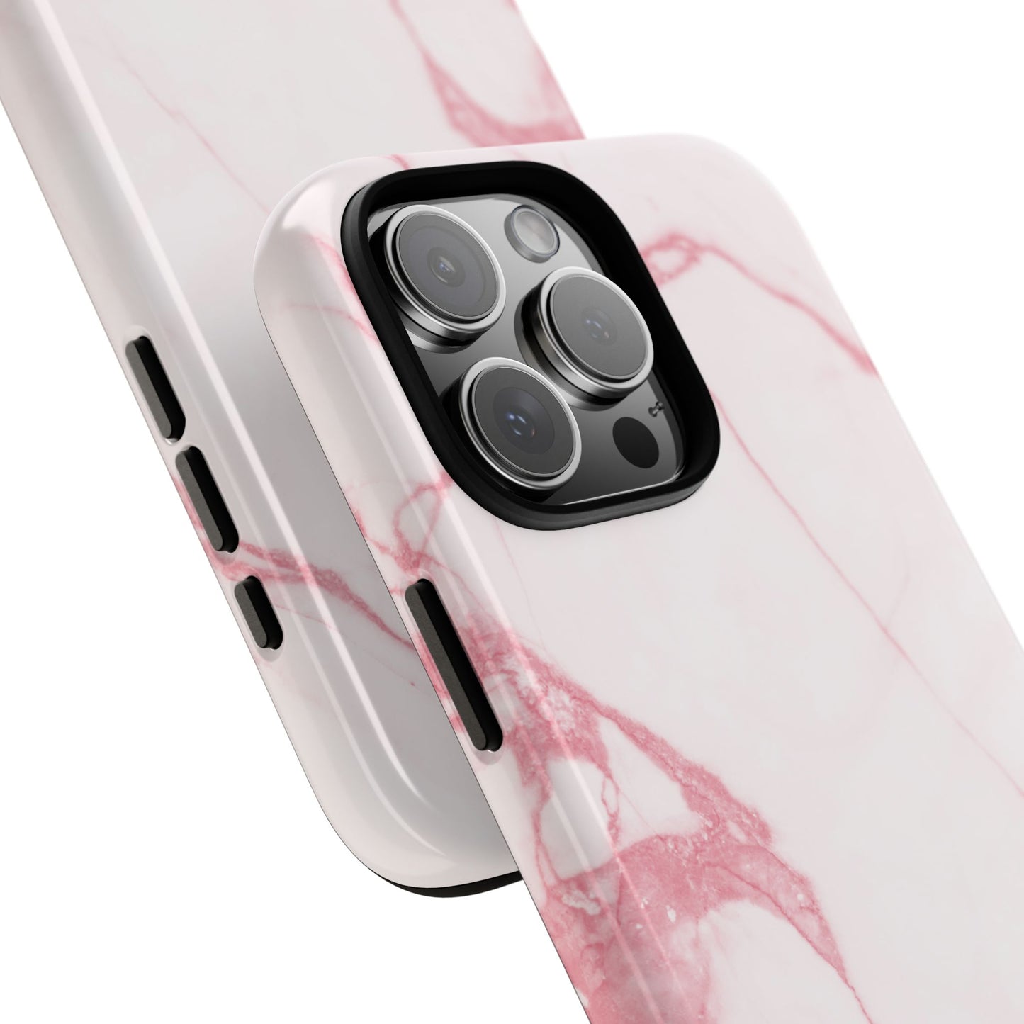 Pink & White Marble iPhone Case | Classic Elegance, Feminine Twist