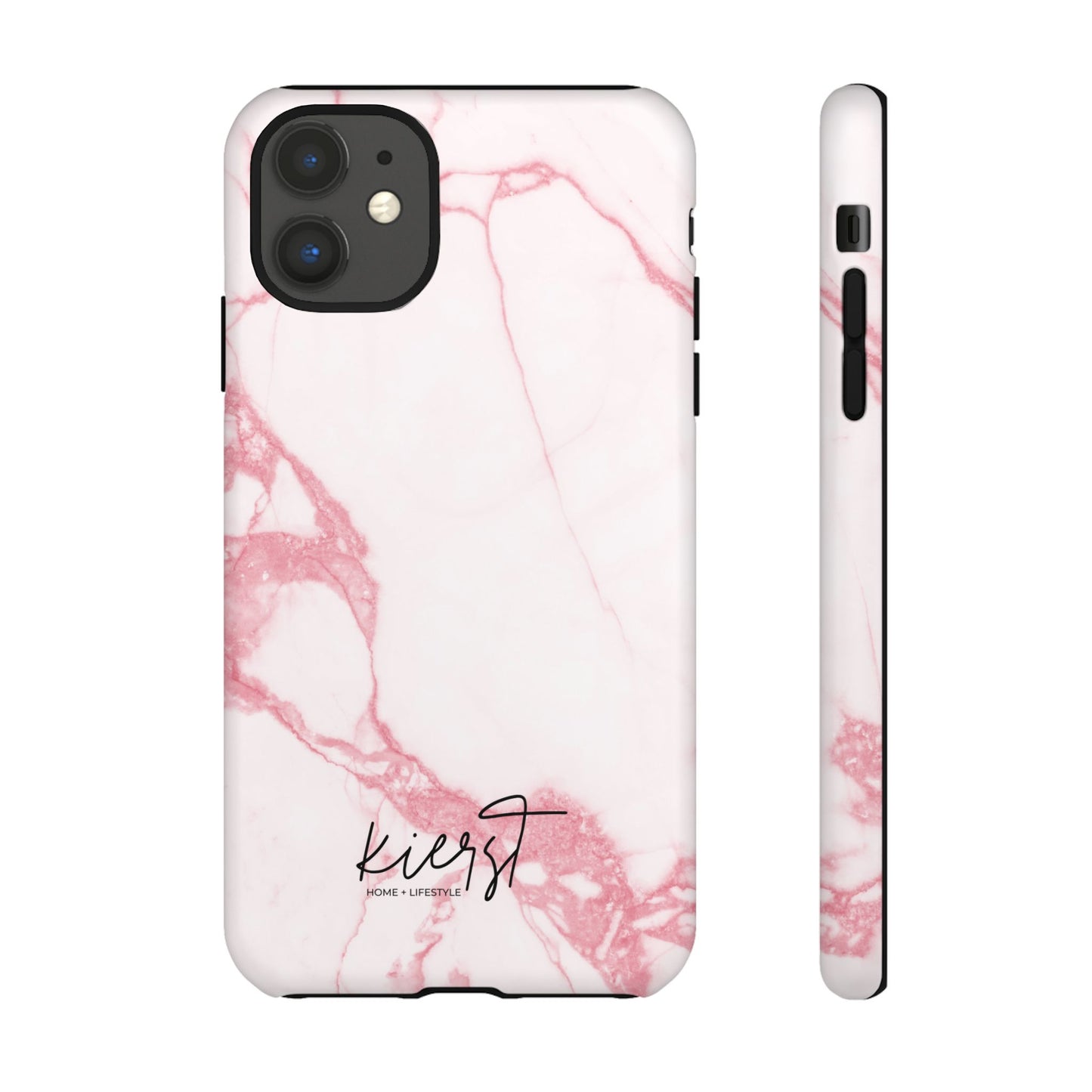 Pink & White Marble iPhone Case | Classic Elegance, Feminine Twist