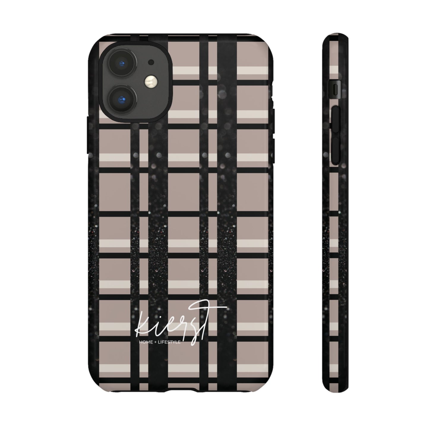 Elevated Neutrals Plaid iPhone Case | Classic Pattern, Modern Contrast