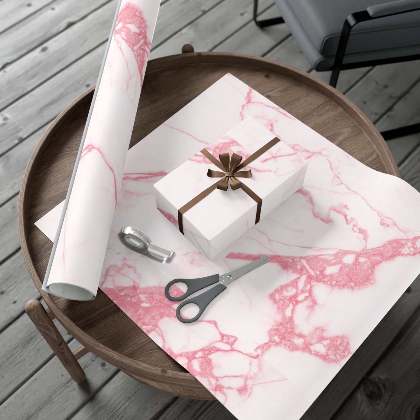 Pink Marble Wrapping Paper