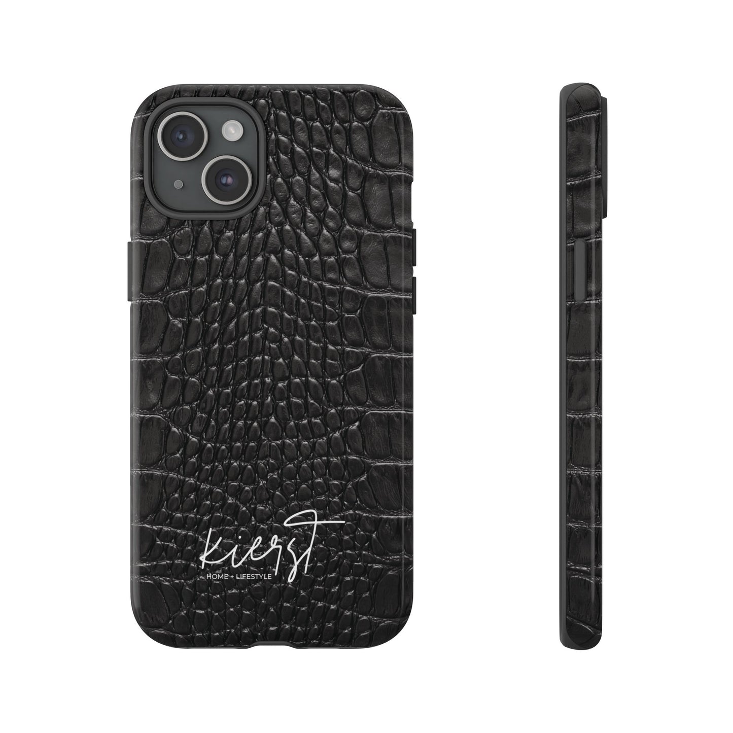 Black Alligator Print iPhone Case | Minimalist Edge Meets Everyday Function