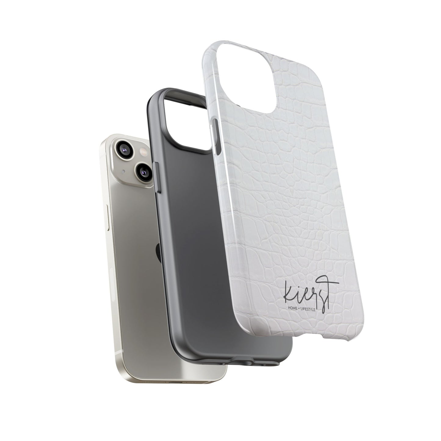 White Alligator iPhone Case | Minimal, Crisp, and Effortlessly Elevated