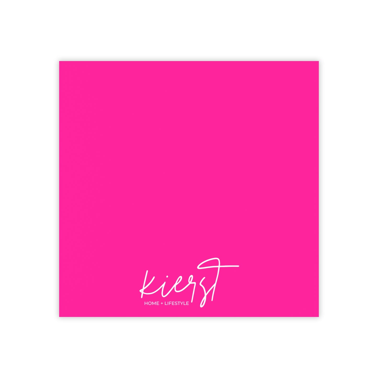 kierst Signature Hot Pink Post-it® Note Pad | Vibrant Sticky Notes for Bold Desks