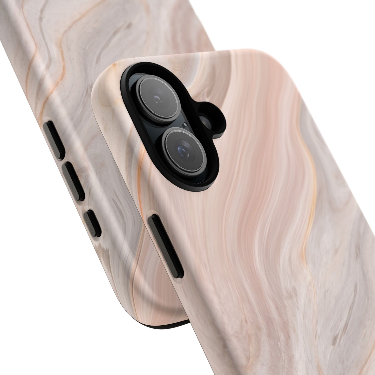 Blush Swirl Marble iPhone Case | Soft Curves, Strong Protection