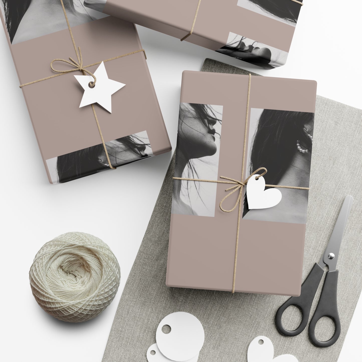 Fashion Black + White Fashion Photography Wrapping Paper