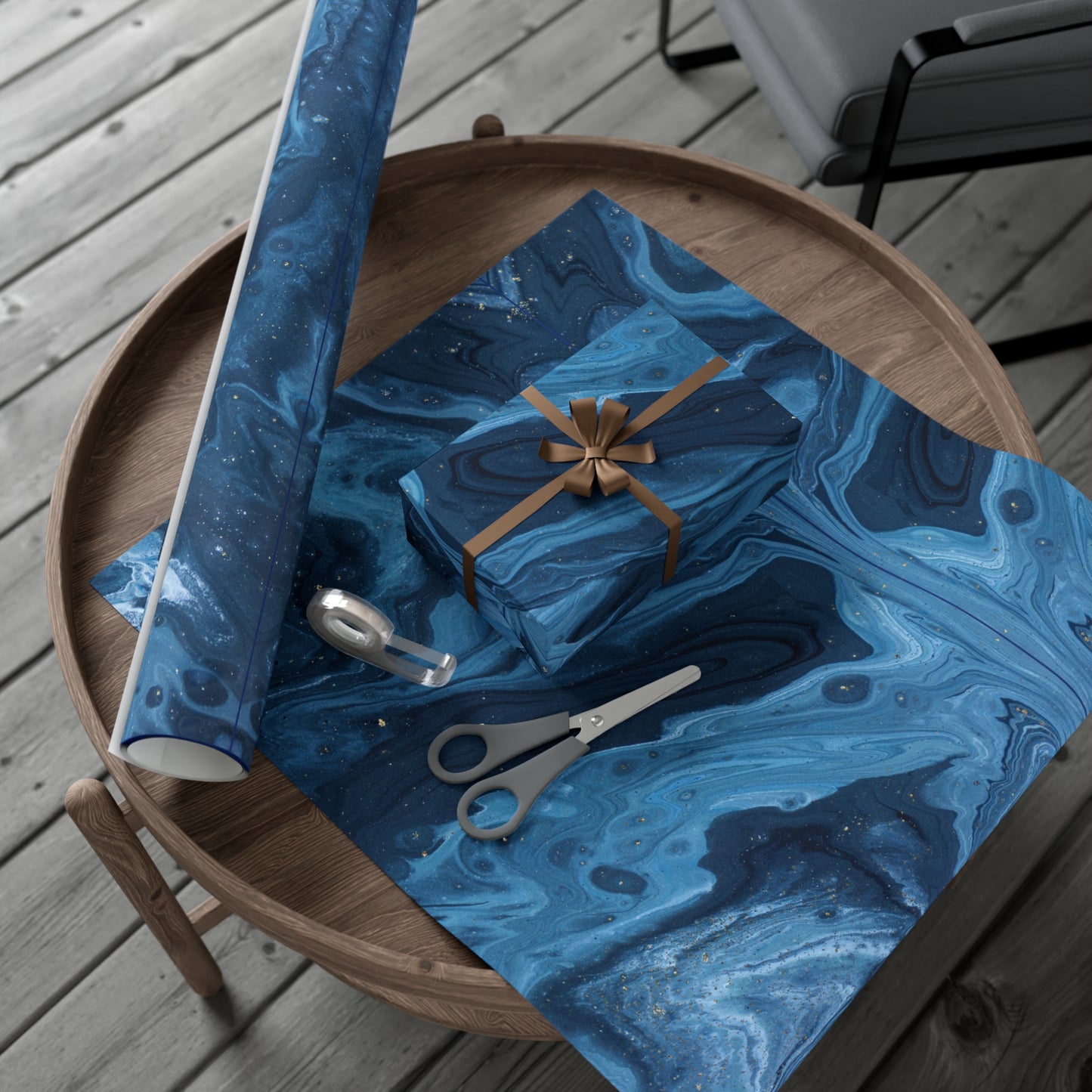 Blue Marble Gift Wrapping Paper
