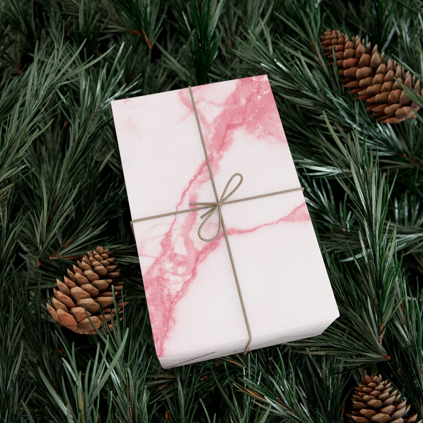 Pink Marble Gift Wrap | Elegant pink and white marble wrapping paper for standout gifts
