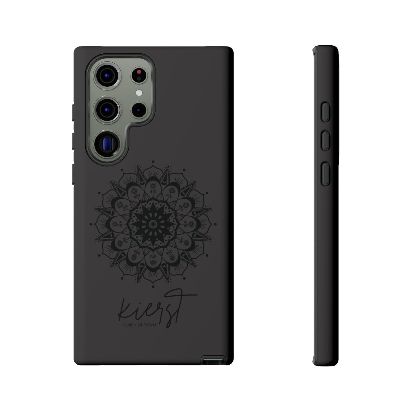Black Mandala Samsung Galaxy Phone Case | Elevated Symmetry, Timeless Energy