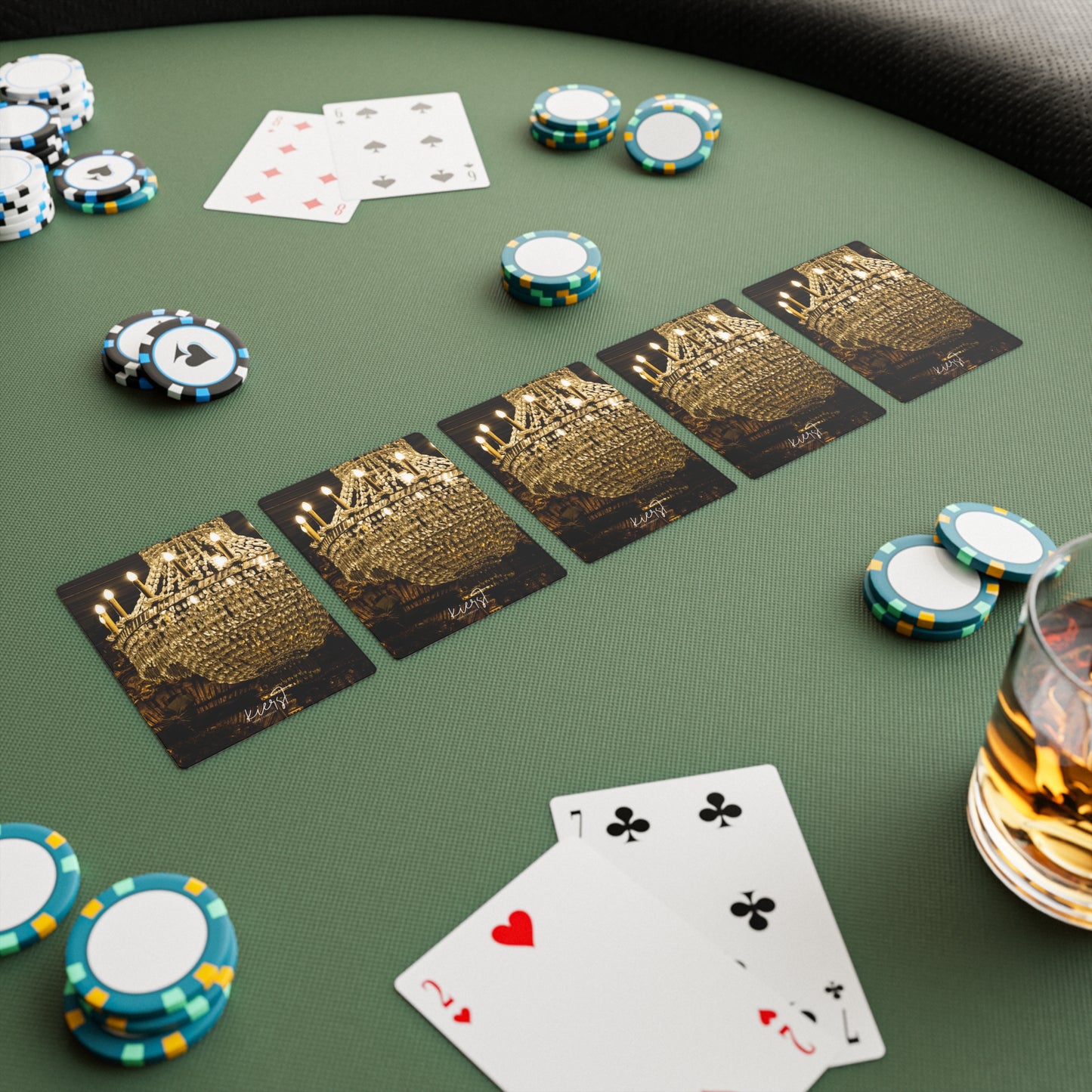 Baroque Chandelier Poker Playing Cards