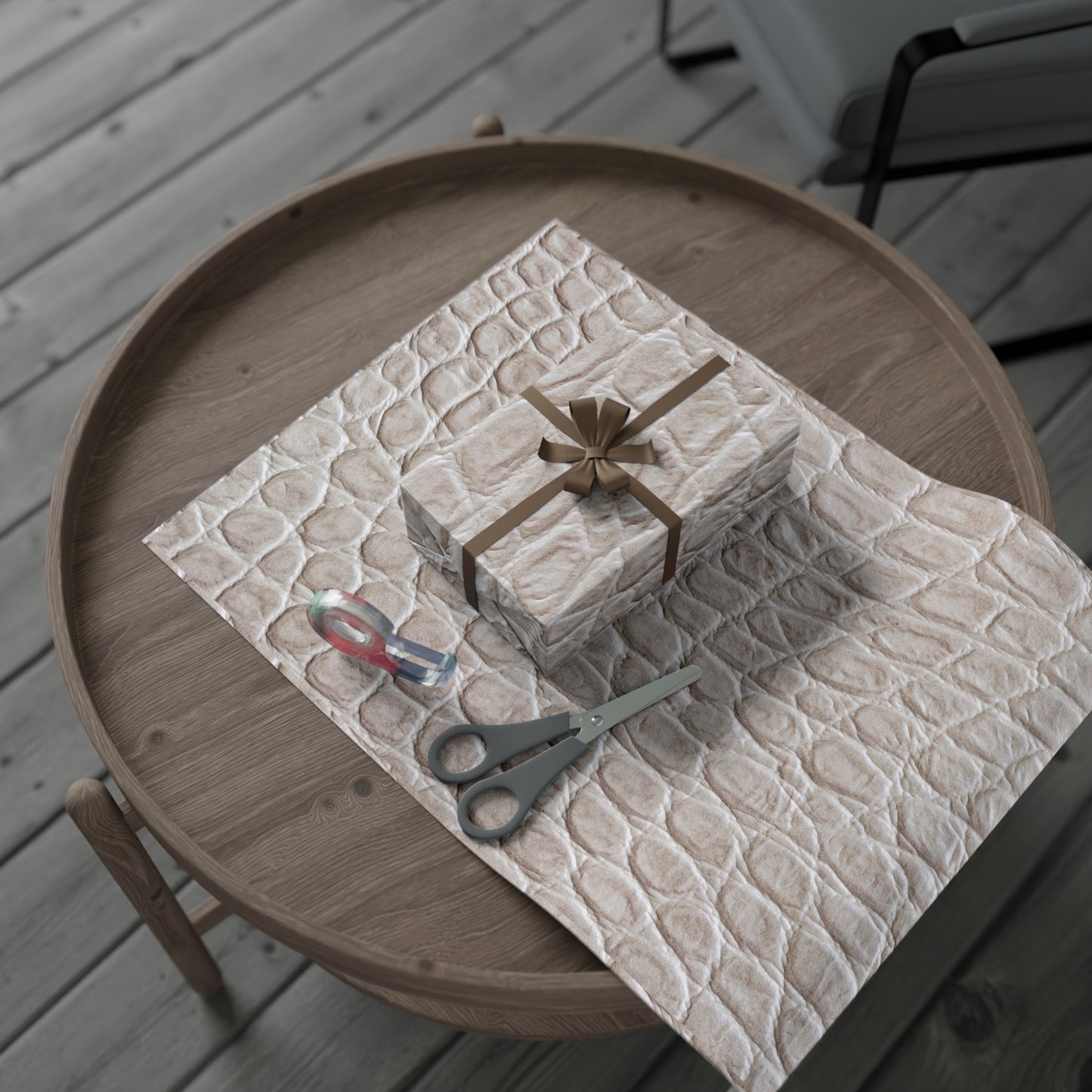 Cream Reptile Gift Wrapping Paper