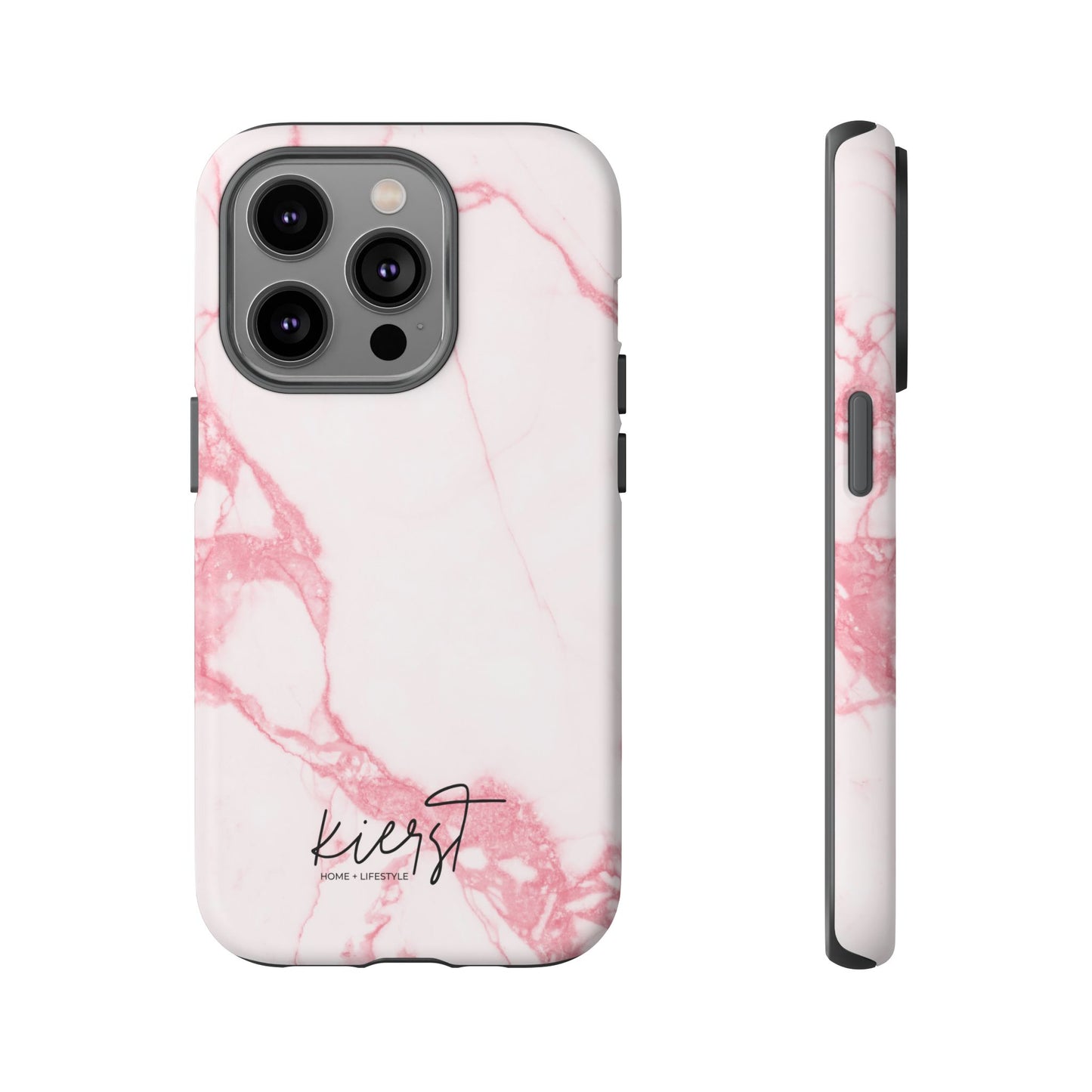 Pink & White Marble iPhone Case | Classic Elegance, Feminine Twist