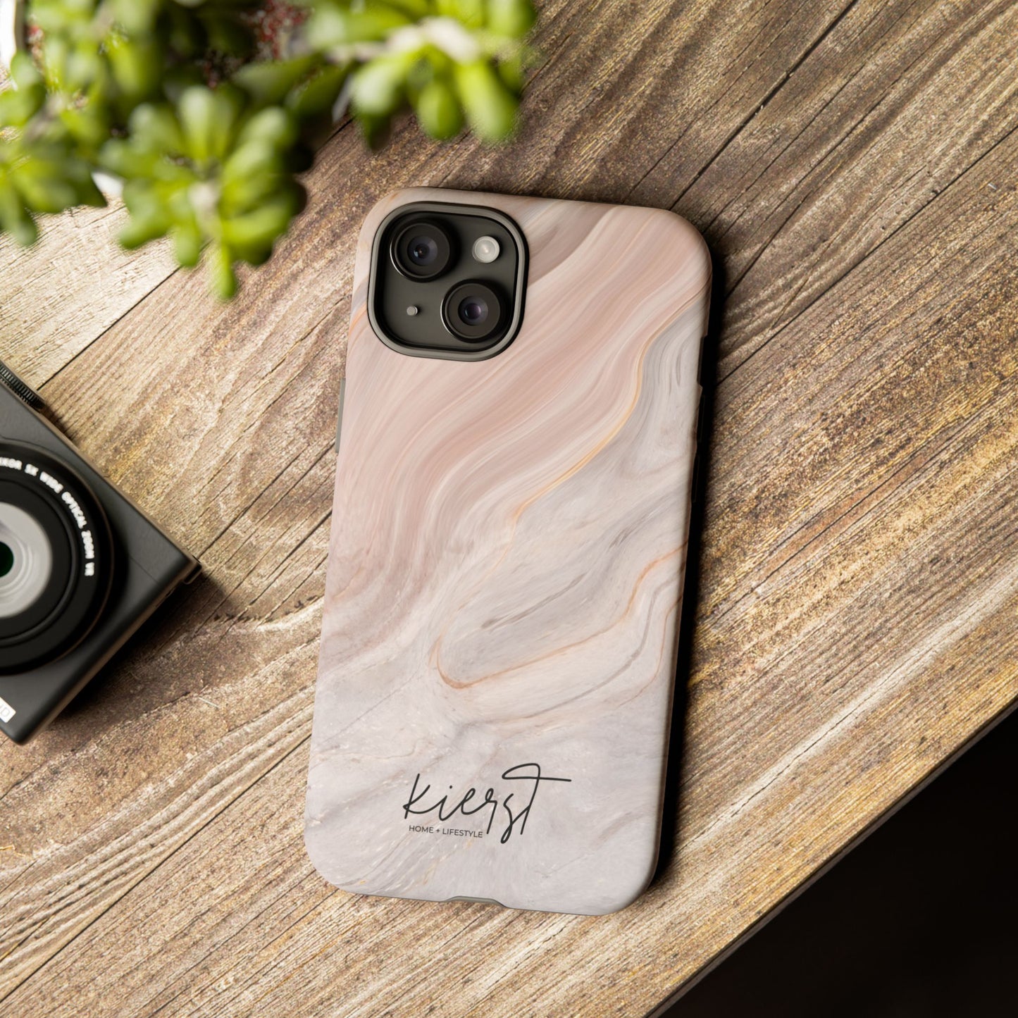 Blush Swirl Marble iPhone Case | Soft Curves, Strong Protection