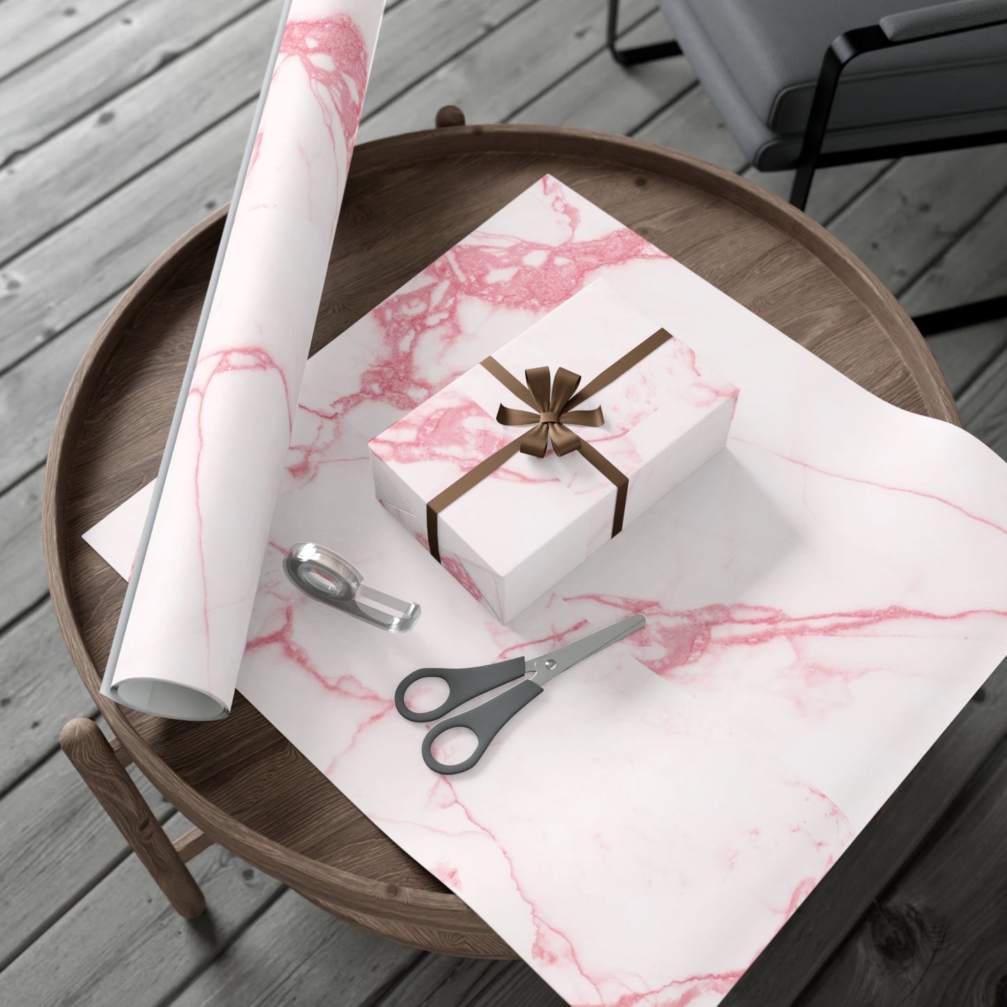 Pink Marble Wrapping Paper