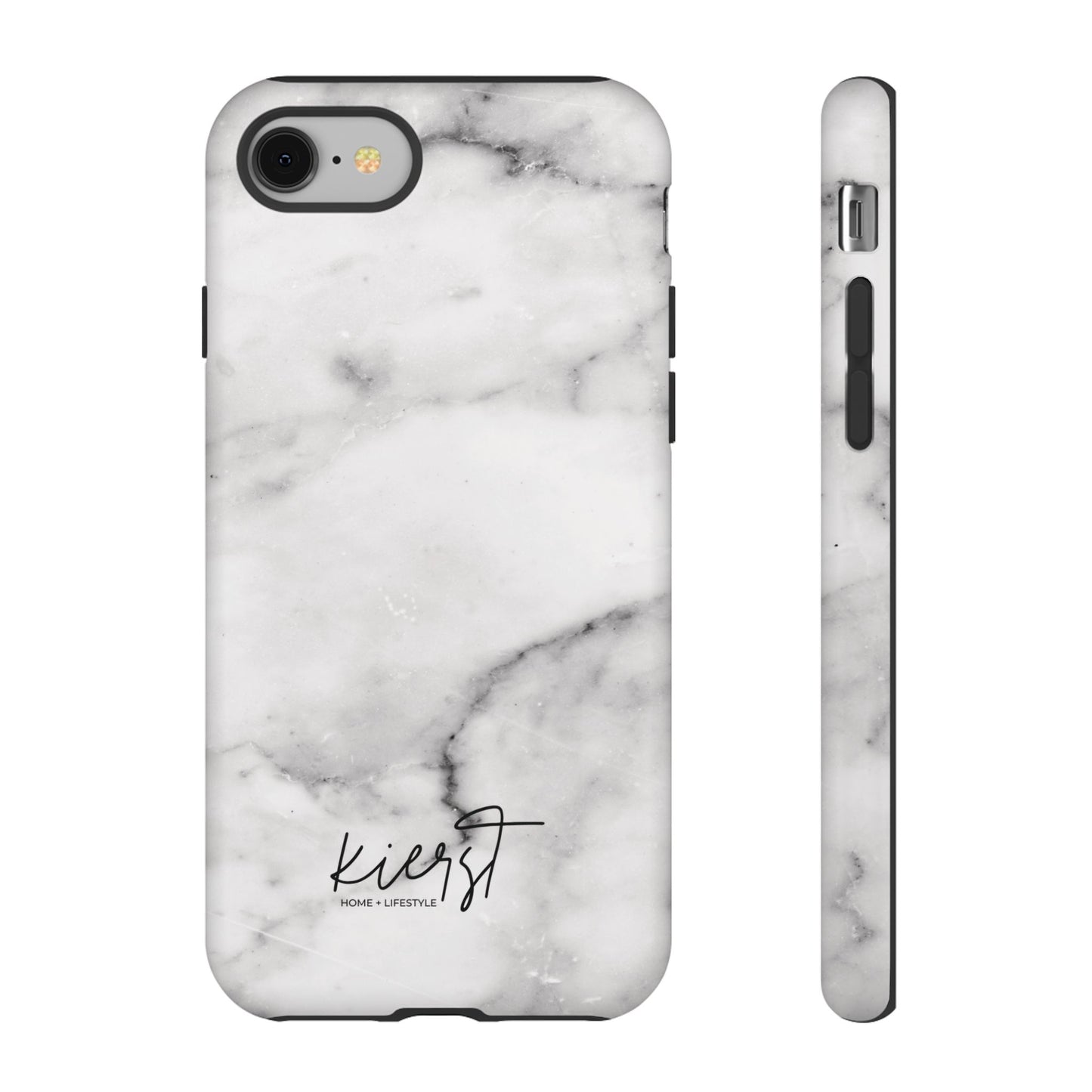 Lived-In White and Grey Marble iPhone Case | Curated Calm, Captured in Marble