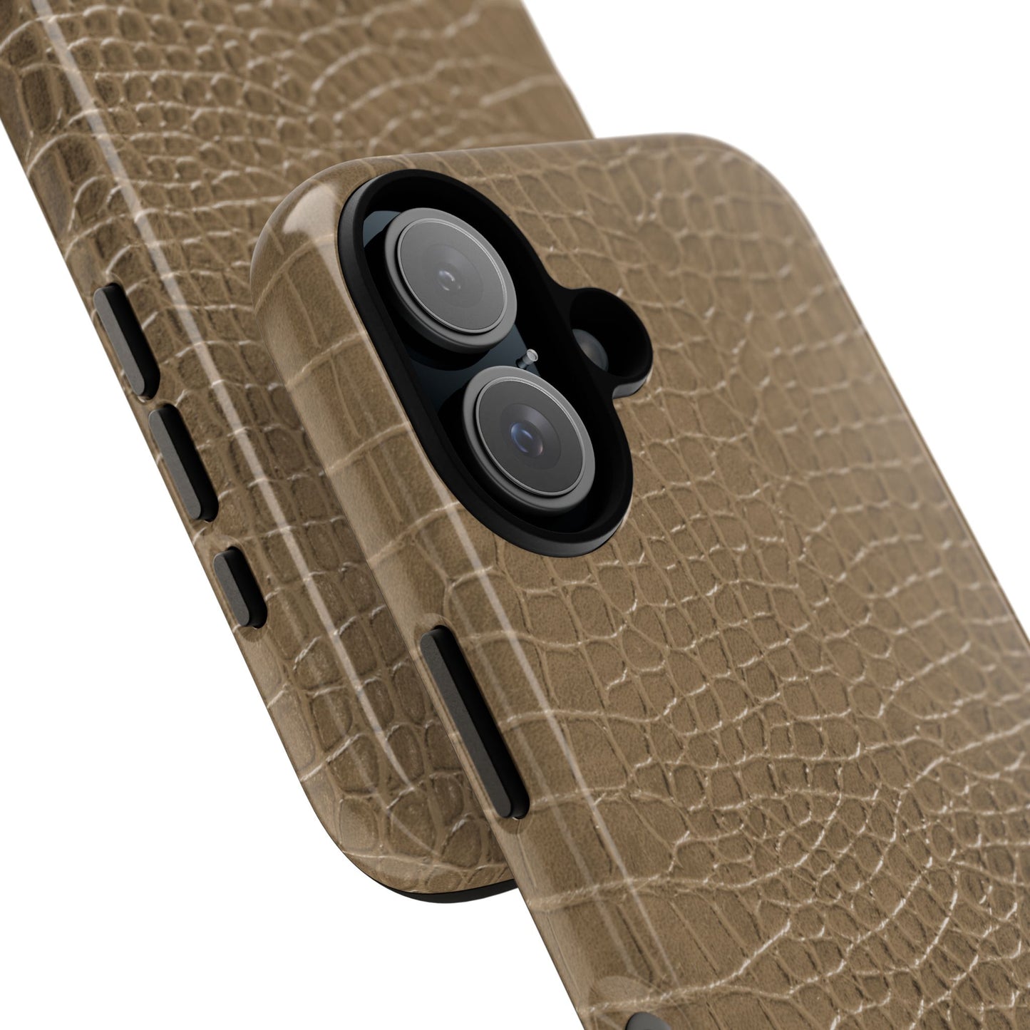Tan Alligator Print iPhone Case | Elevated texture meets everyday ease