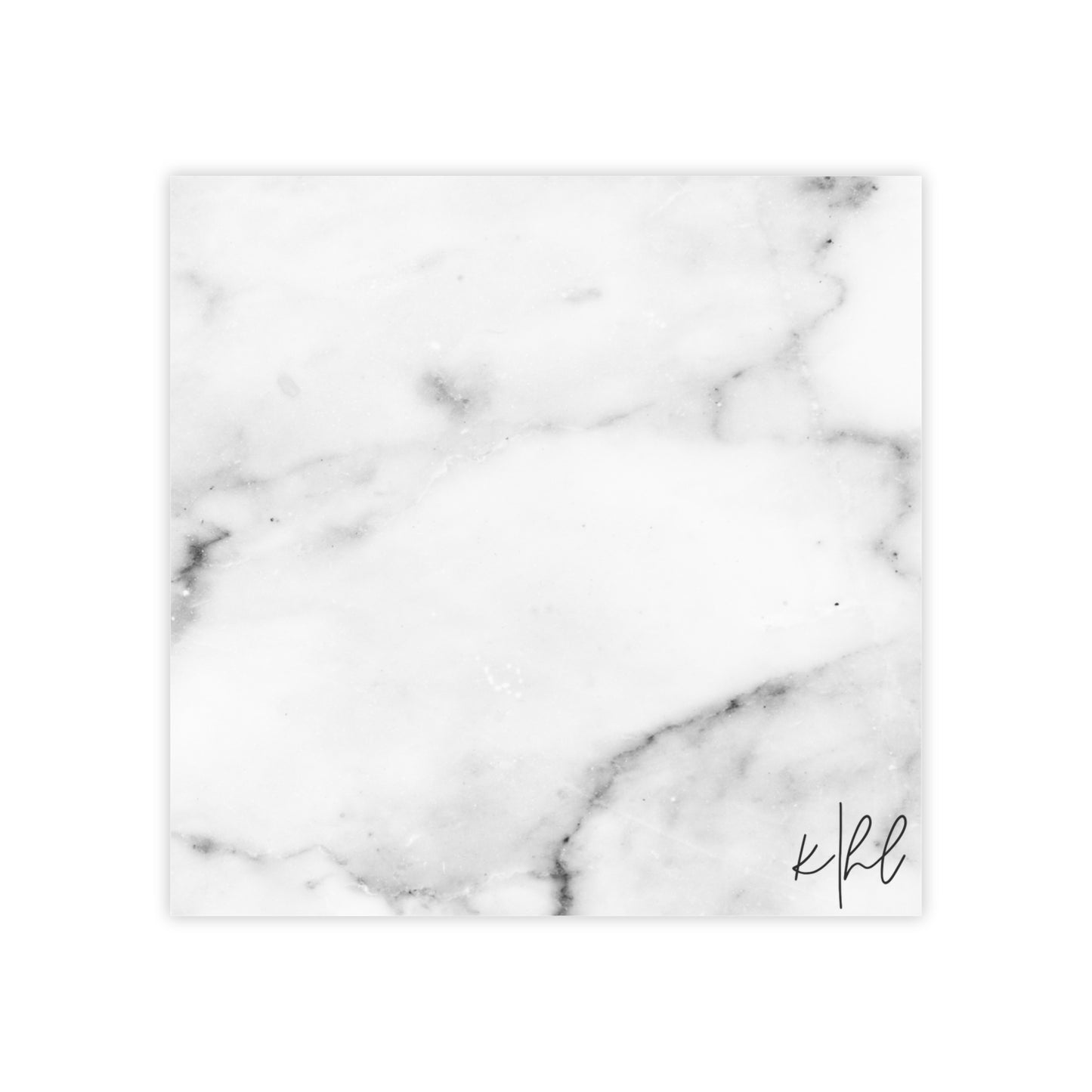 Lived-In Grey and White Marble Post-it® Note Pad