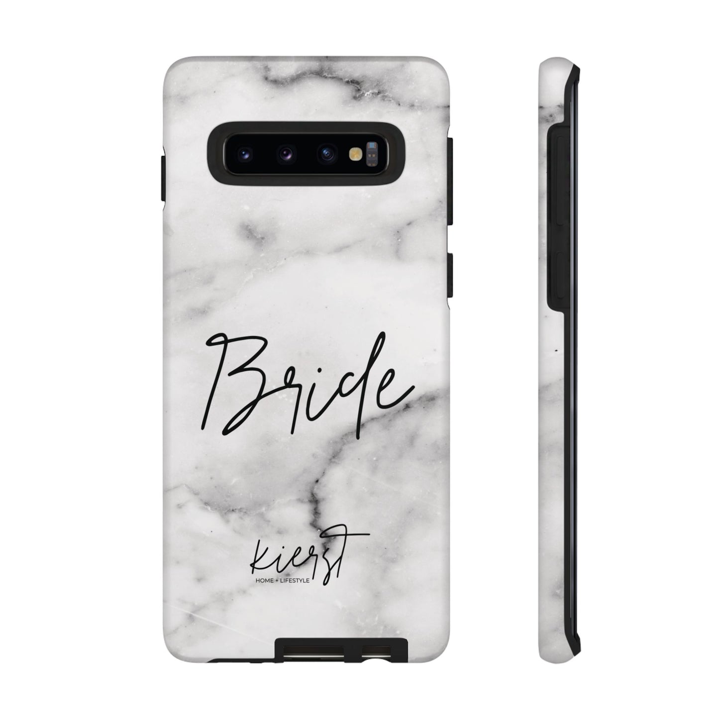 Bride Lived-In White and Grey Marble Samsung Galaxy Phone Case