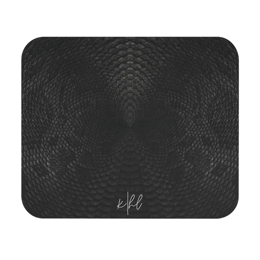 Black Snake Print Mouse Pad | Sleek Texture, Quiet Power