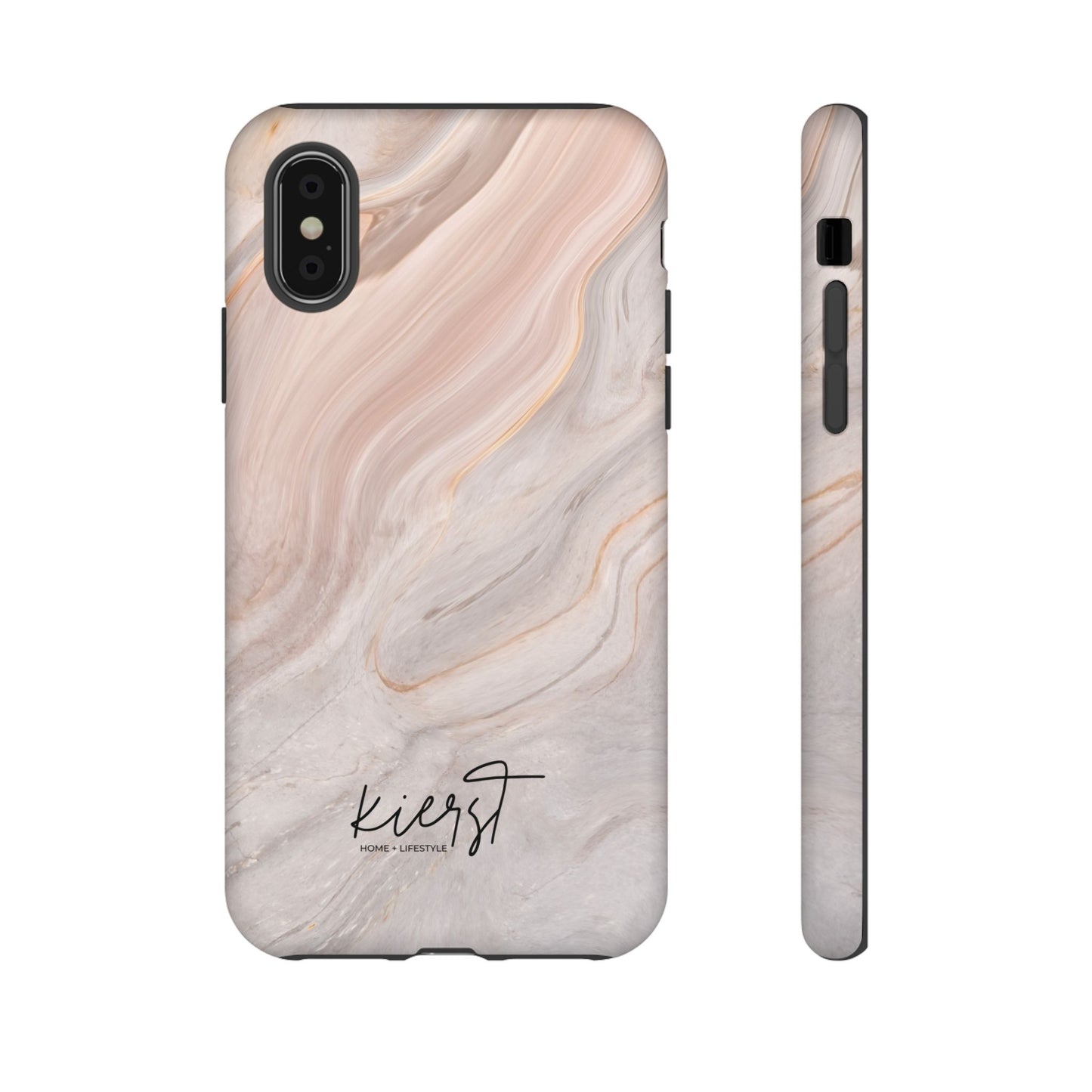 Blush Swirl Marble iPhone Case | Soft Curves, Strong Protection