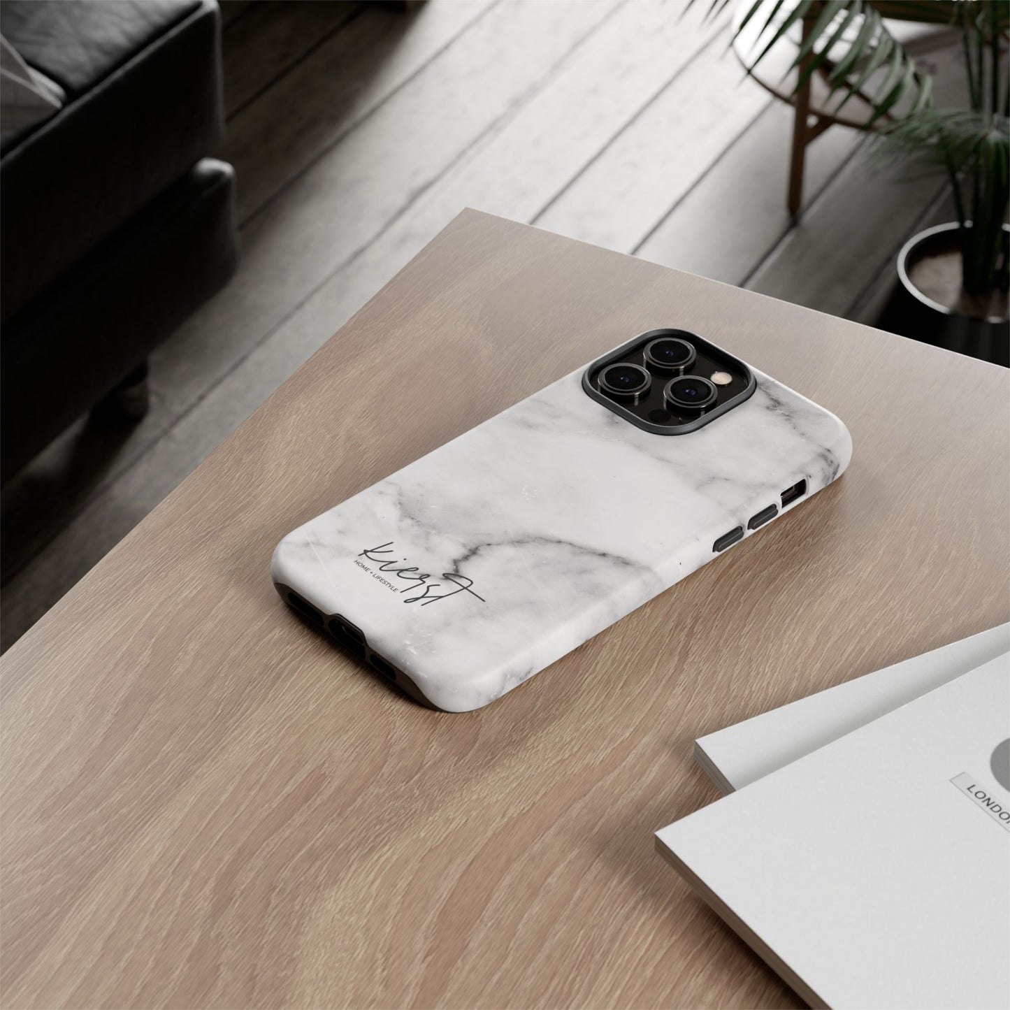 Lived-In White and Grey Marble iPhone Case | Curated Calm, Captured in Marble