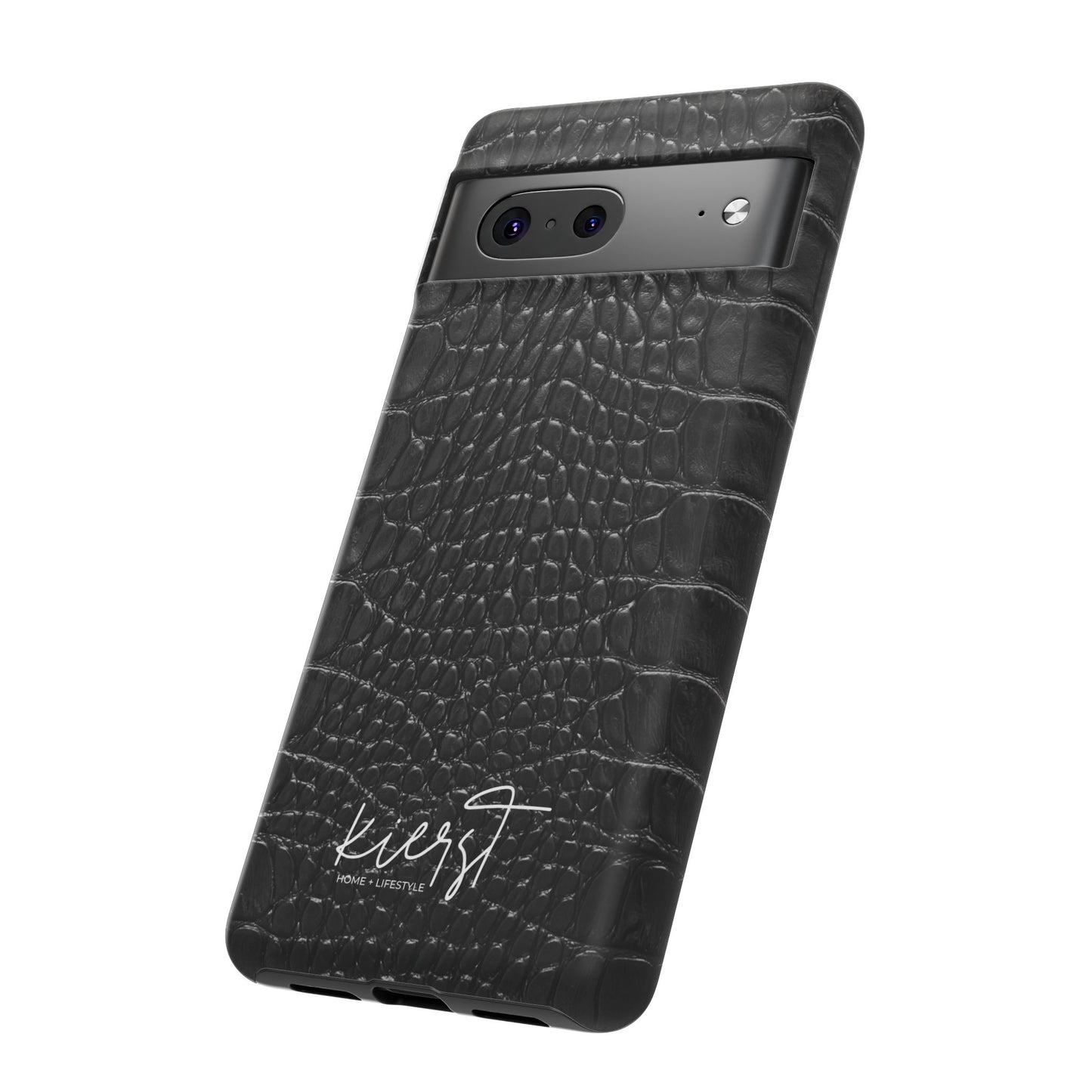 Black Alligator Print Google Pixel Case | Sleek Texture Illusion, Bold Everyday Protection