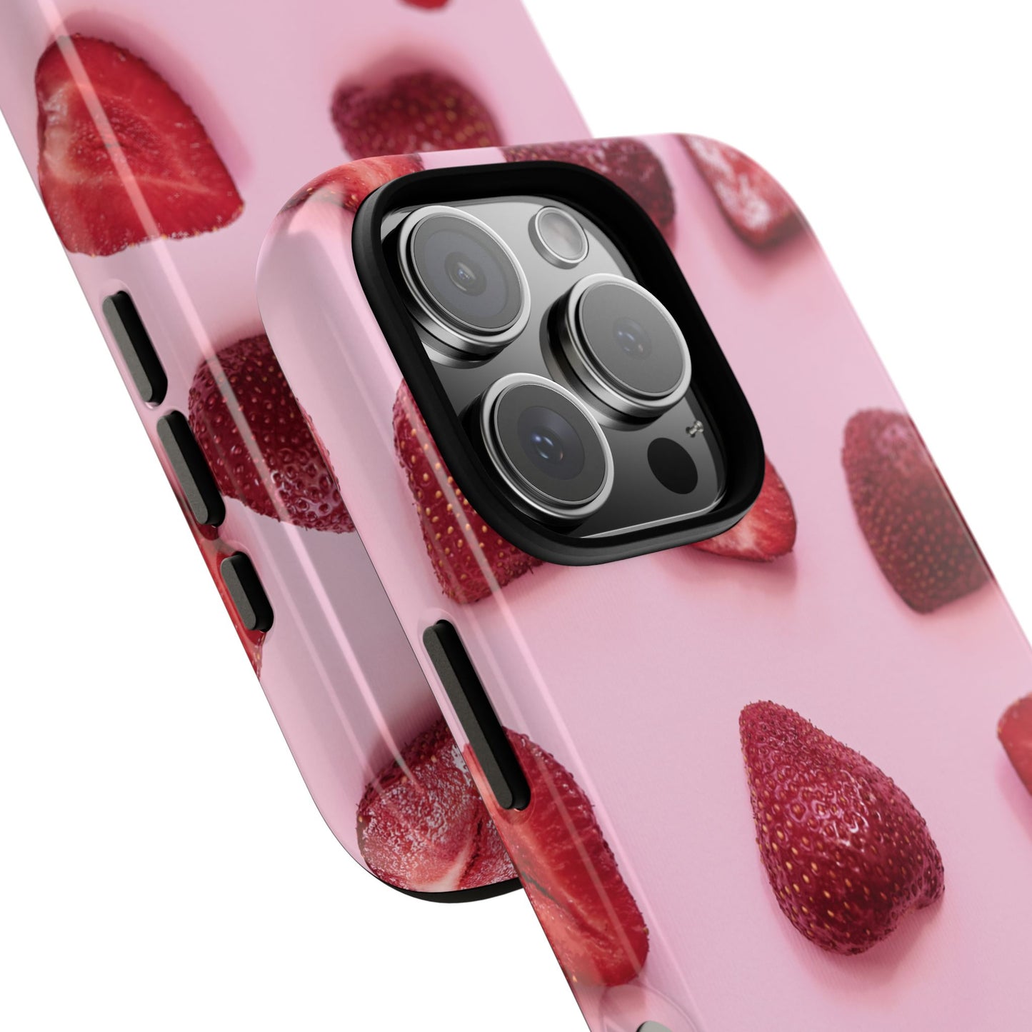 Strawberries iPhone Case | A Sweet Statement Rooted in Soft Luxury