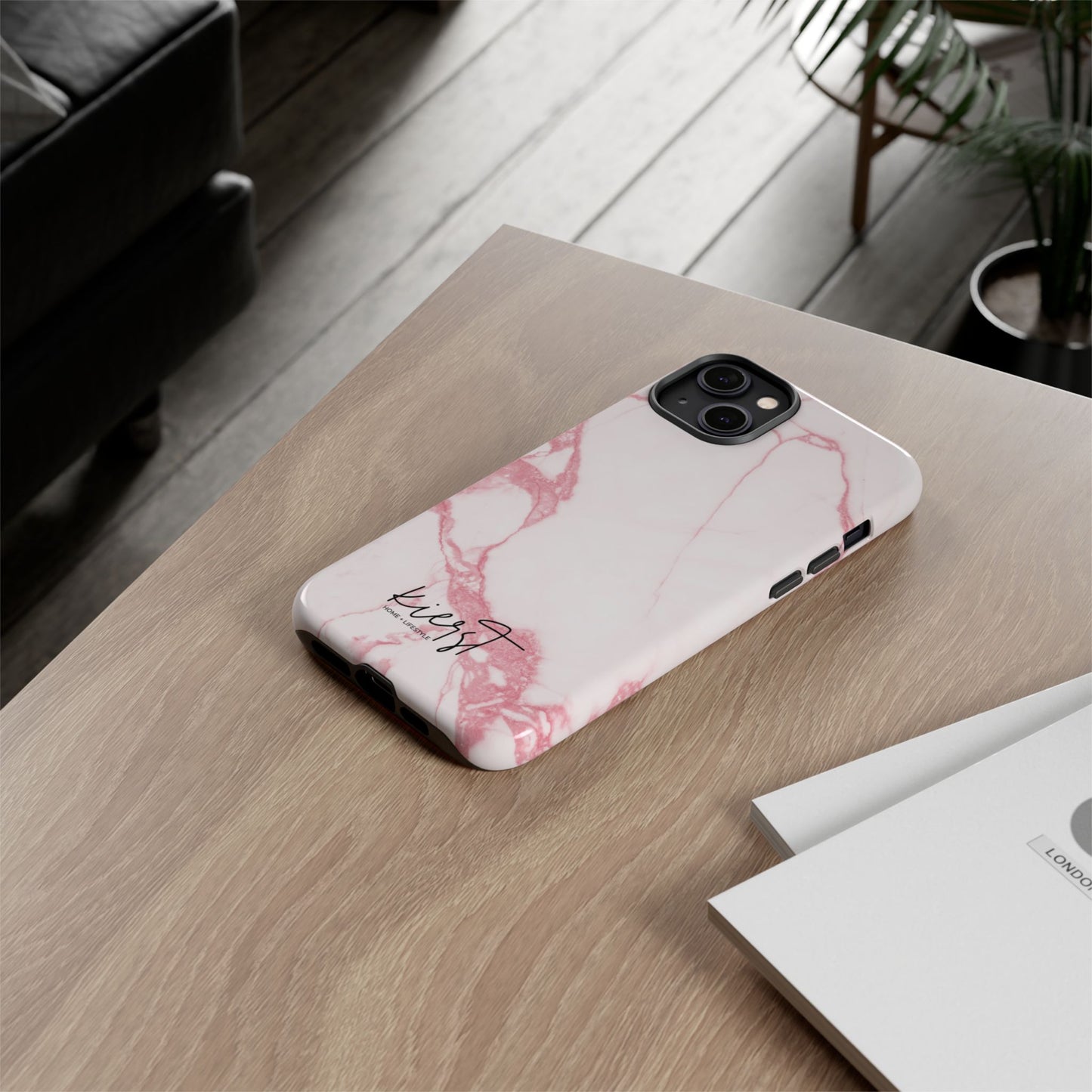 Pink & White Marble iPhone Case | Classic Elegance, Feminine Twist