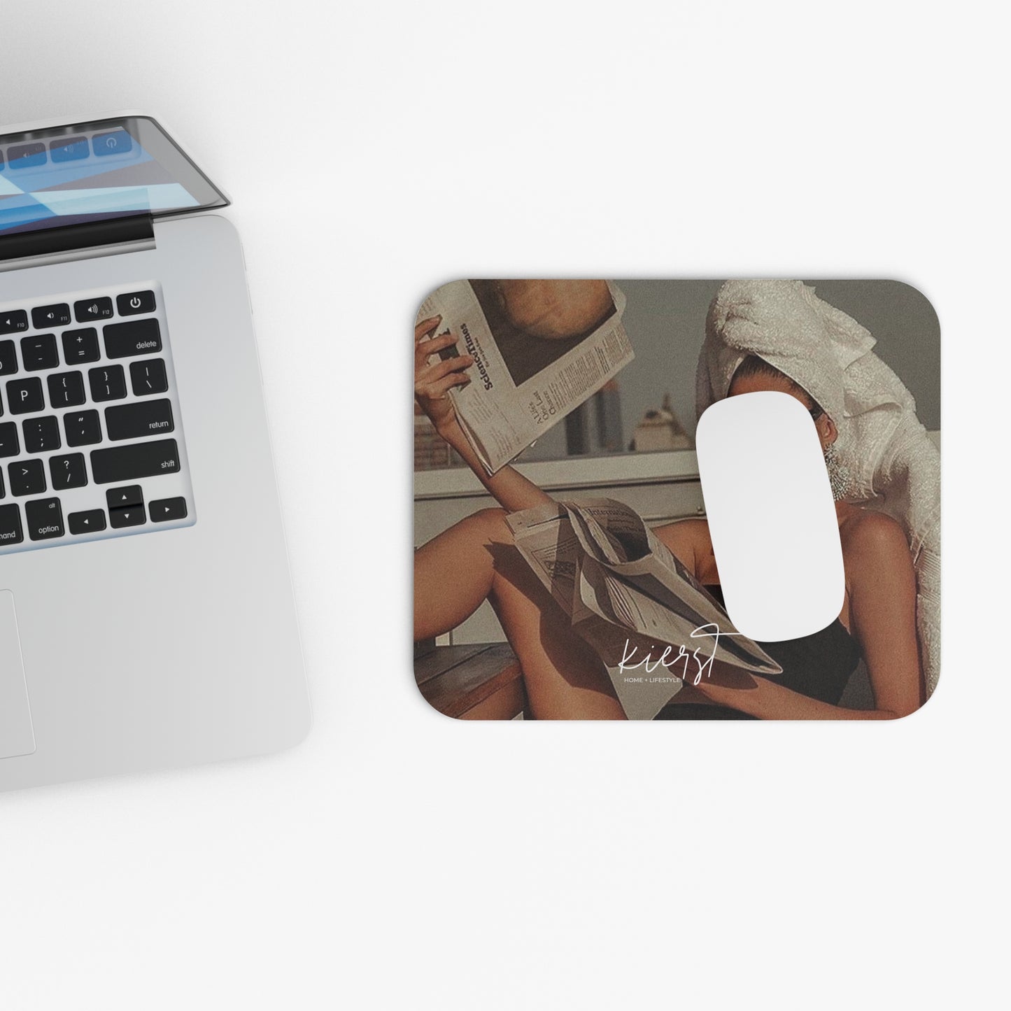 A Classic Affair Mouse Pad – Vintage Glam Editorial Aesthetic