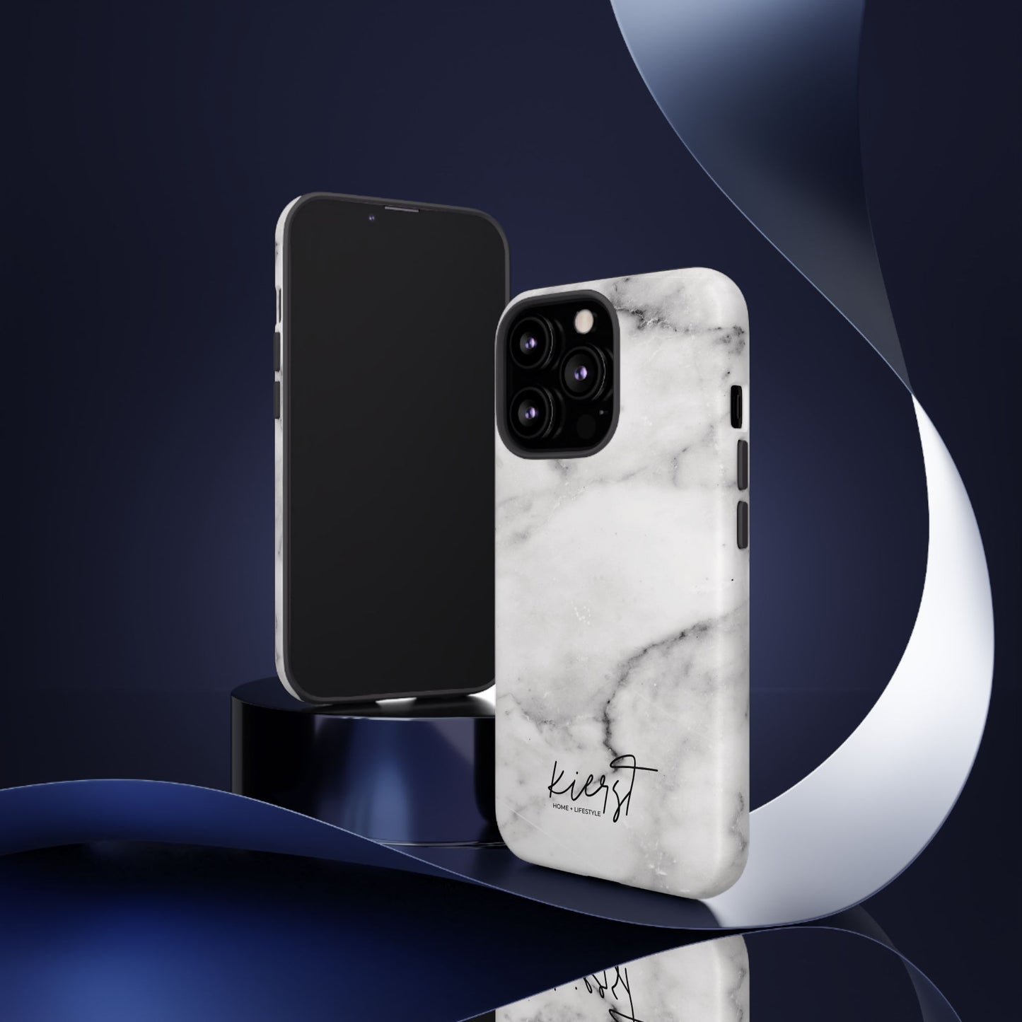 Lived-In White and Grey Marble iPhone Case | Curated Calm, Captured in Marble