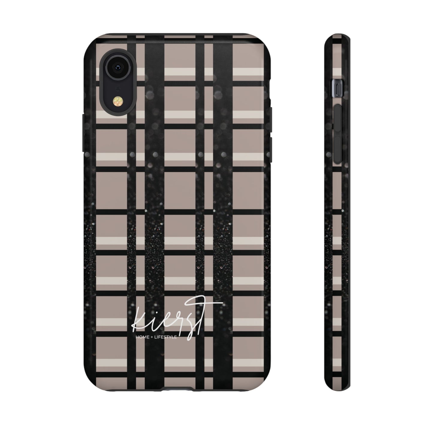 Elevated Neutrals Plaid iPhone Case | Classic Pattern, Modern Contrast