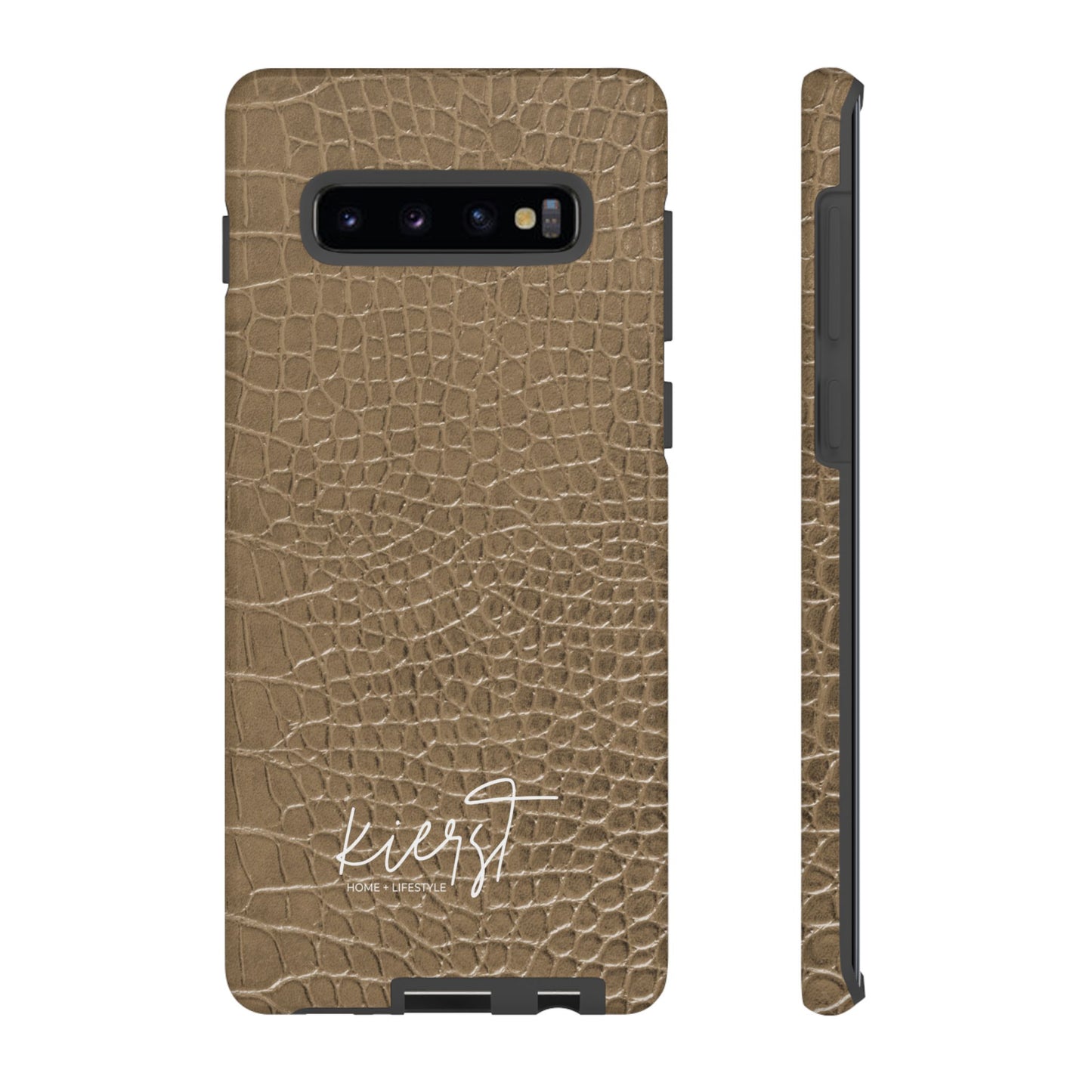 Tan Alligator Print Samsung Galaxy Phone Case | Subtle Statement, Everyday Style
