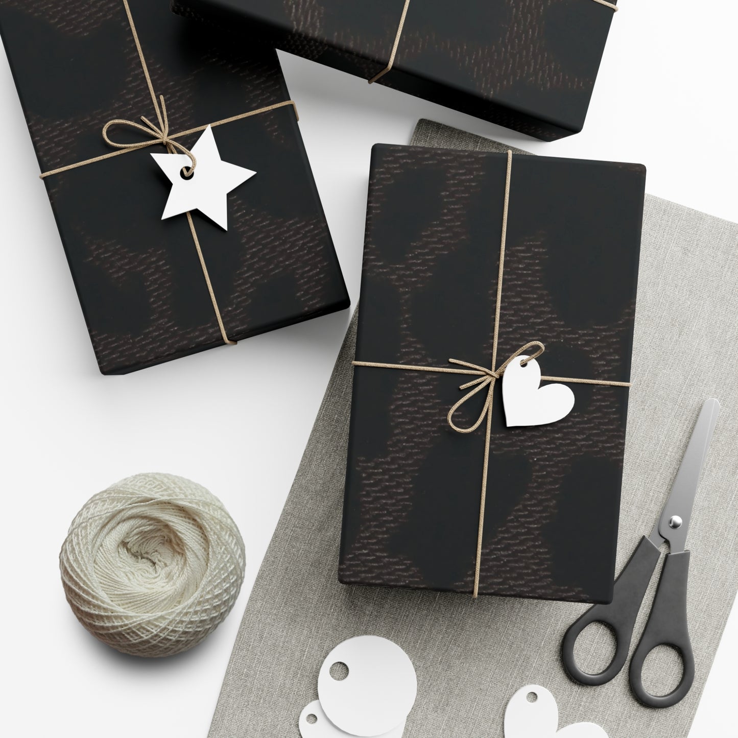 Black Leopard Gift Wrapping Paper