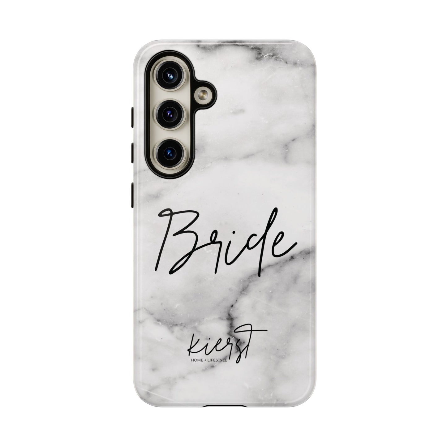 Bride Lived-In White and Grey Marble Samsung Galaxy Phone Case