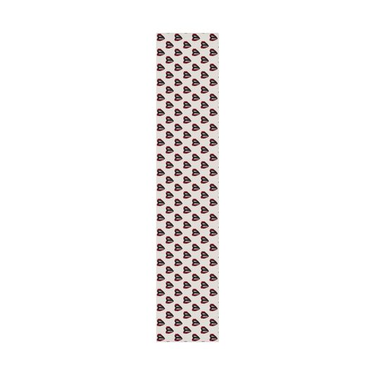 Vintage Red Lips Gift Wrapping Paper – Glossy Pop Art Mouths on Bone Color
