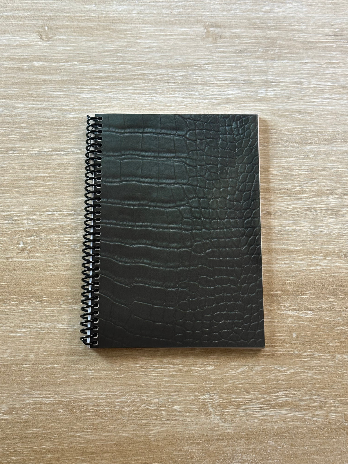 Emerald Crocodile Print Notebook