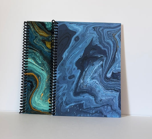 Blue Marble Notebook | Dreamy Depth Meets Daily Routine
