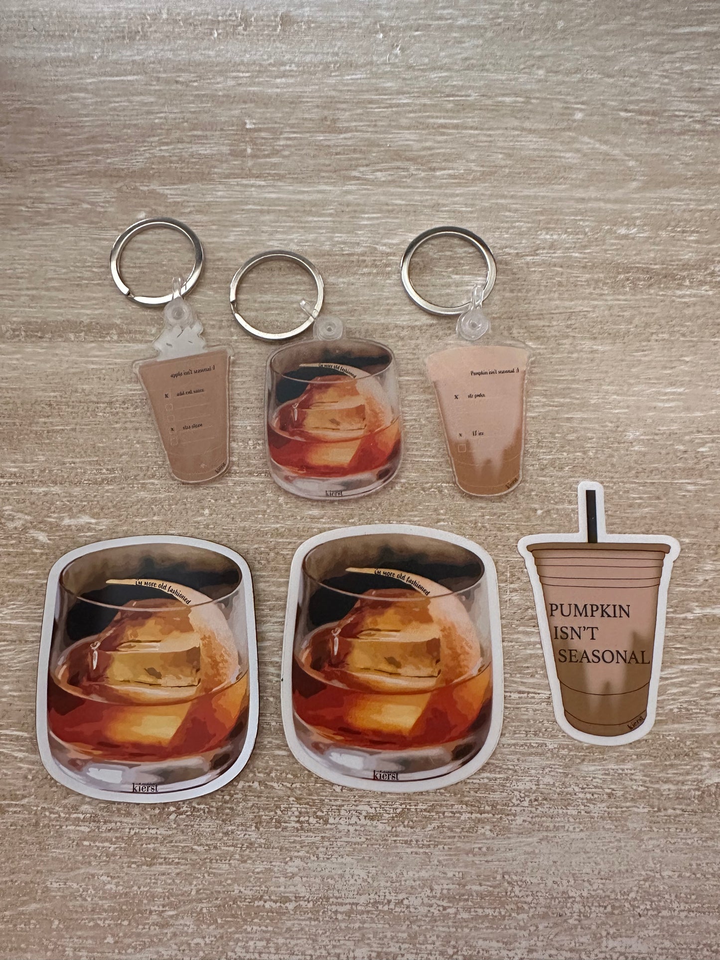 Apple Cider Acrylic Keychain | A Cozy Classic