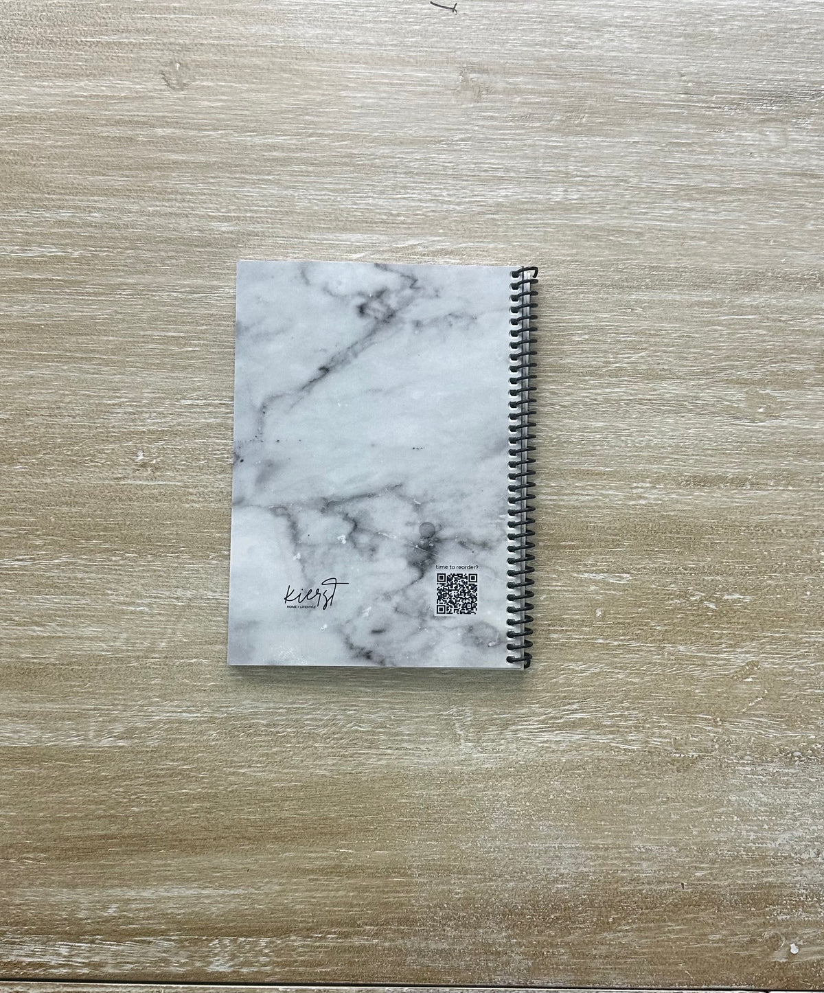 Lived-In Grey Marble Notebook