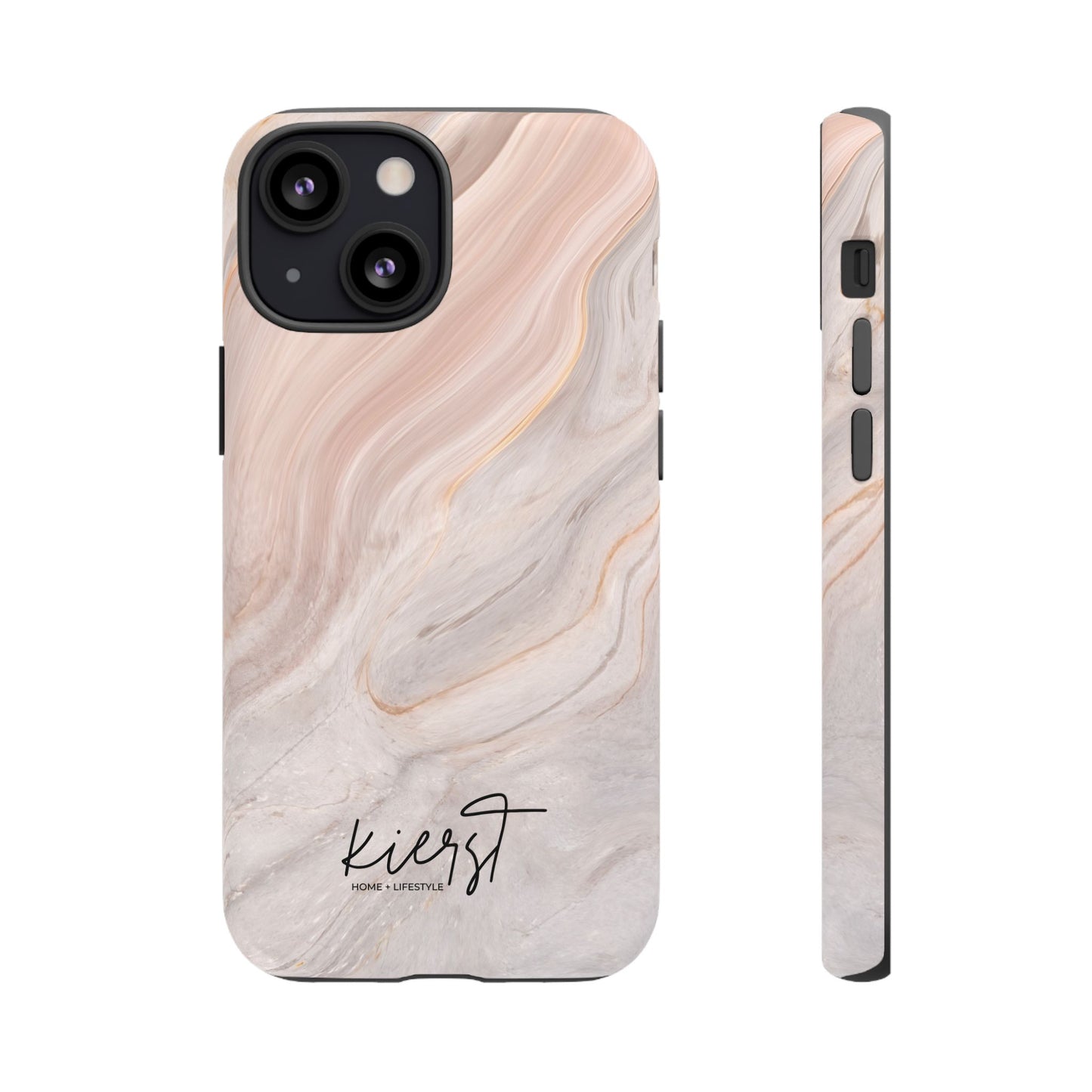Blush Swirl Marble iPhone Case | Soft Curves, Strong Protection