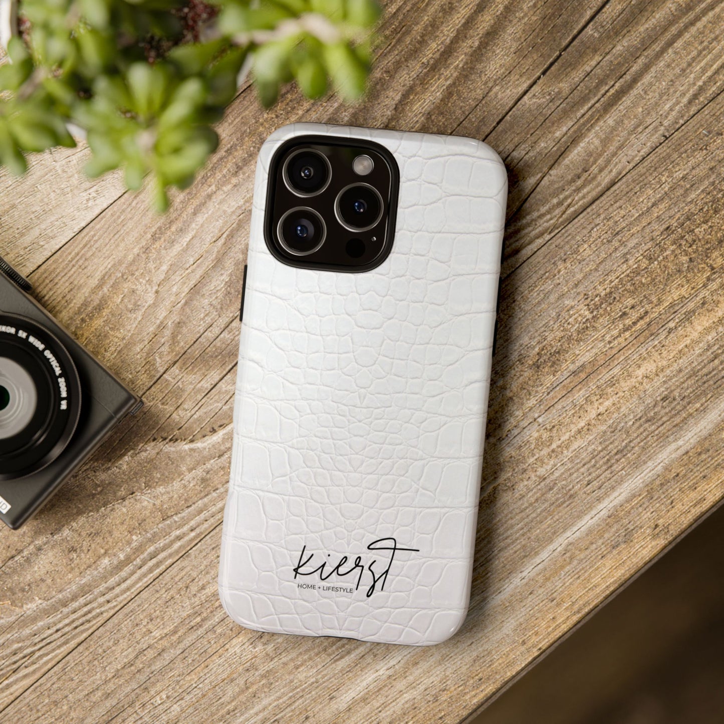 White Alligator iPhone Case | Minimal, Crisp, and Effortlessly Elevated