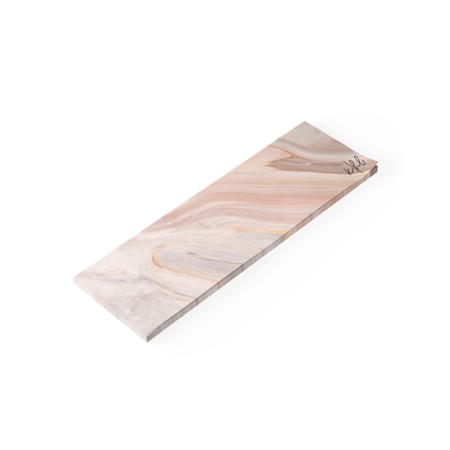 Blush Swirl Marble Post-it® Note Pad | Soft Pink Marble-Inspired Sticky Notes for Chic Desks