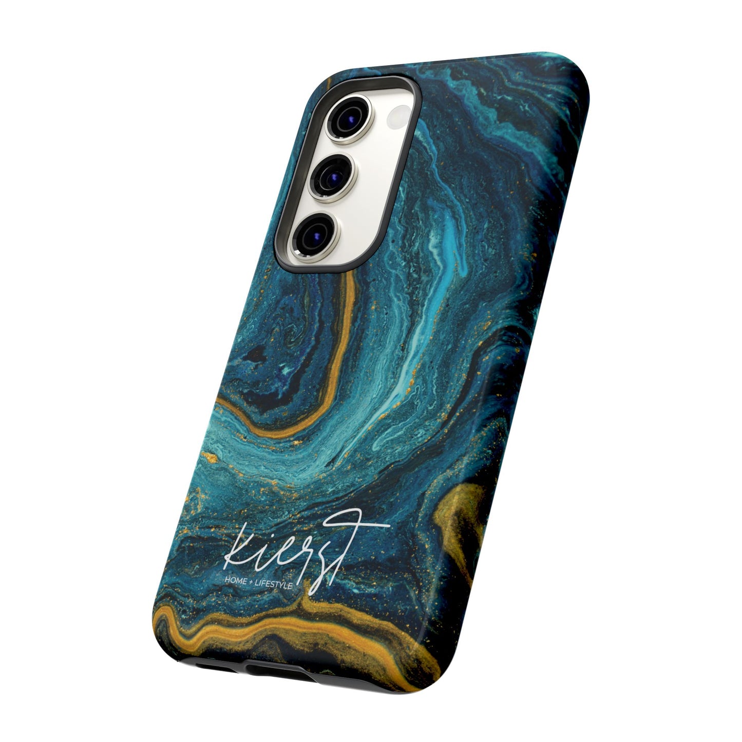 Gold & Teal Marble Samsung Galaxy Case | Swirled Depth Meets Everyday Edge
