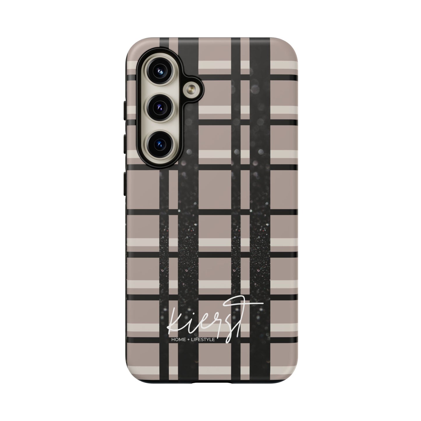 Elevated Neutrals Plaid Samsung Galaxy Case | Structured Style, Soft Edge