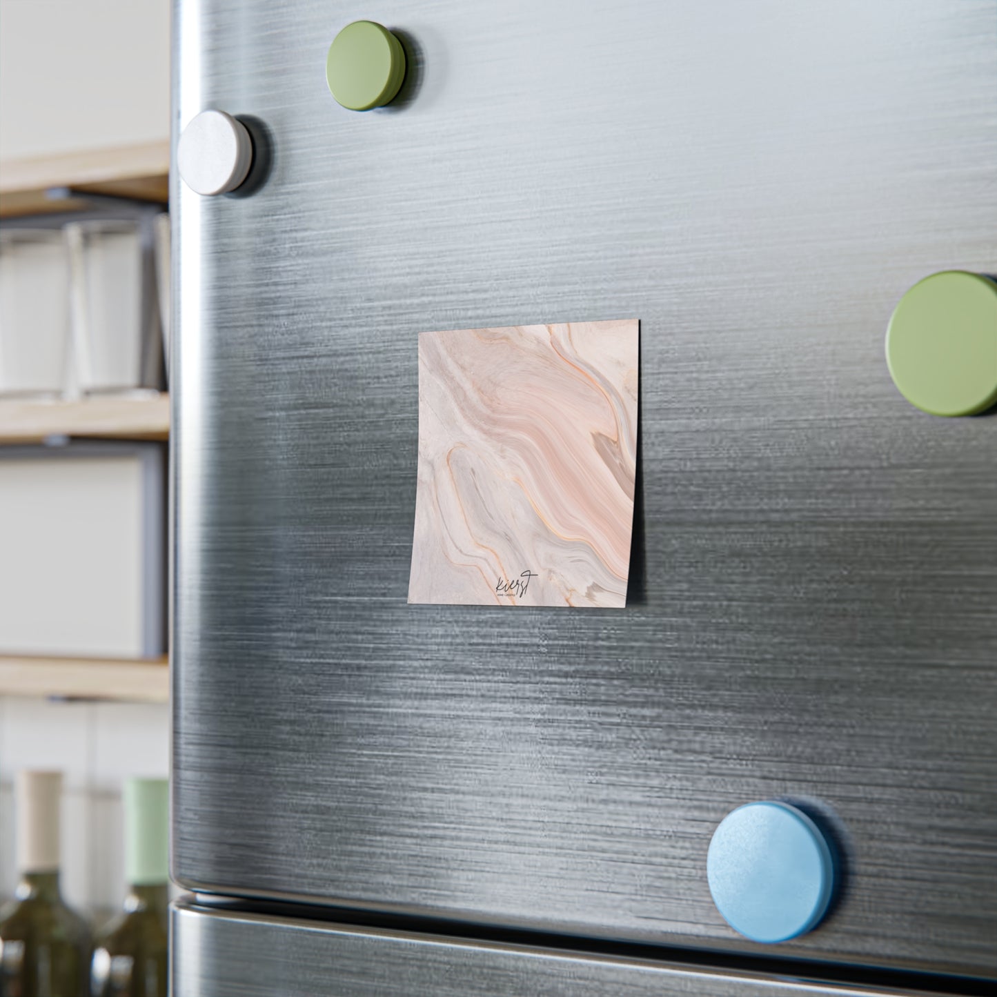Blush Swirl Marble Post-it® Note Pad | Soft Pink Marble-Inspired Sticky Notes for Chic Desks