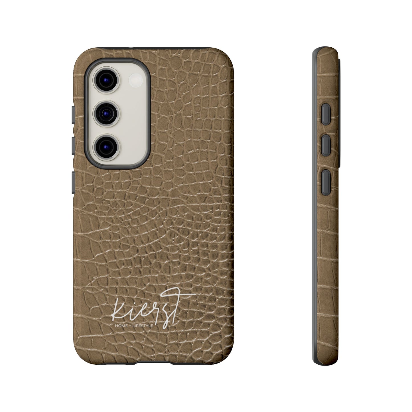 Tan Alligator Print Samsung Galaxy Phone Case | Subtle Statement, Everyday Style