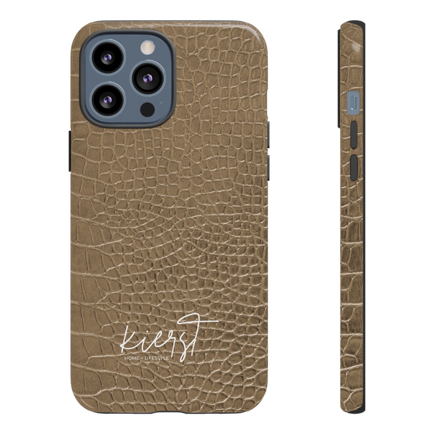 Tan Alligator Print iPhone Case | Elevated texture meets everyday ease